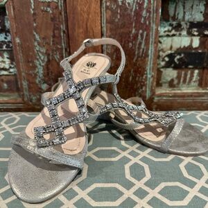 Elegant Silver Women's Sandals